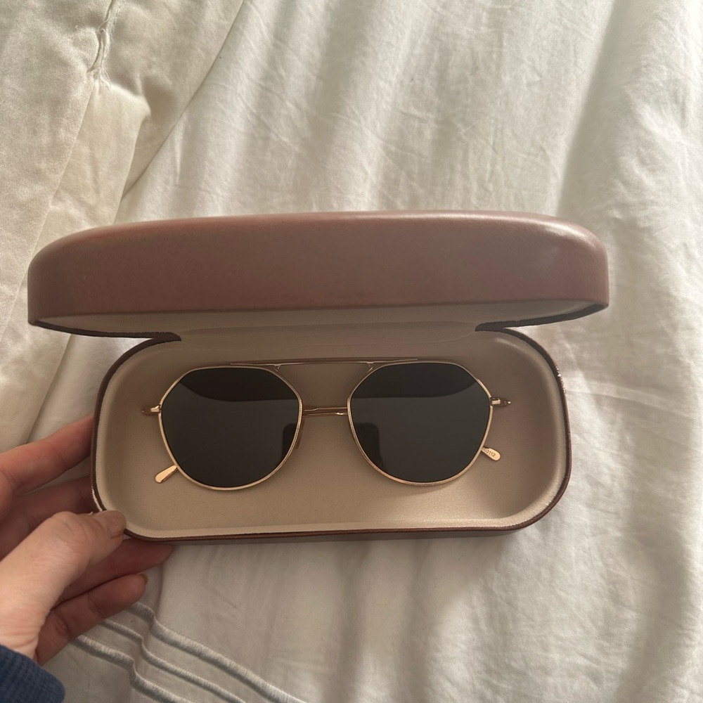 Gold trim and black Illesteva Sunglasses
